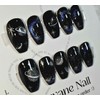 Winter Universe [Handmade Nail Tips] - Long Oval / 겨울
