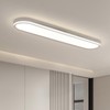 Naroume 37.4" Dimmable Metal LED Ceiling Light,Slim, Edge Lit -