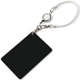 [Pretimo] Pass Case, 1 Pocket, Reel Included, Simple, Pass Case, Pass Case, PS1pw, Simple, Plain, Black, Choose Color, Cute, Clear Pocket, Card Holder, Member Color
