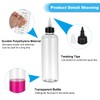 PATIKIL 8oz(240ml) Plastic Dispensing Bottle, 6Pcs Squeeze Empty Bottles with