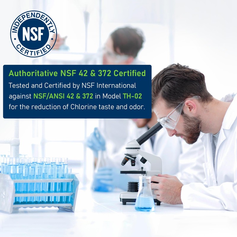 TEEHAY WHR1RXD1 Water Filter Replacement, Compatible with Everydrop Filter 1,