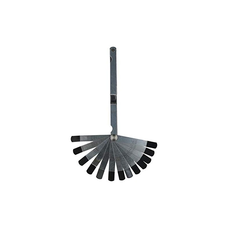 26 Blade Offset Bent Feeler Gauge Metric Imperial Measurements Dual