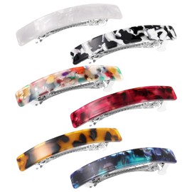 Teaaha 6 Stück Haarspangen Damen, Französische Haarspangen Damen Haarspangen Französische, Haarspange Damen, Retro Große Klassische Haarspangen, Haarspangen Für Frauen Mädchen Haarschmuck