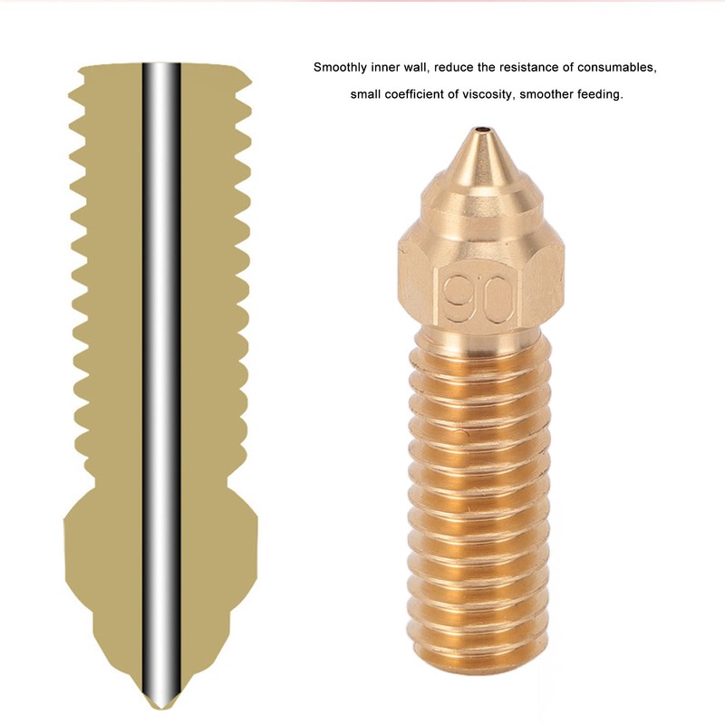 10pcs 3D Printer Extruder Brass Nozzles High Temperature Resistance Wear