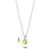 Philip Jones Sterling Silver Yellow Necklace Created with Zircondia® Crystals