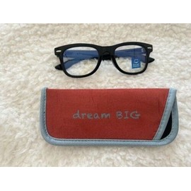 M+ Kids Bluelight Glasses Bluelight Frames & Pouch Jay Black UV Protection, New