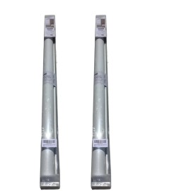 ChrisDowa 2 Pack ChrisDowa Corded 100% Blackout Roller Shades Grey 32x72 Thermal Insulated