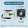 4 Pack Leveling Casters with Ratchet Handle, Adjustable Heavy Duty
