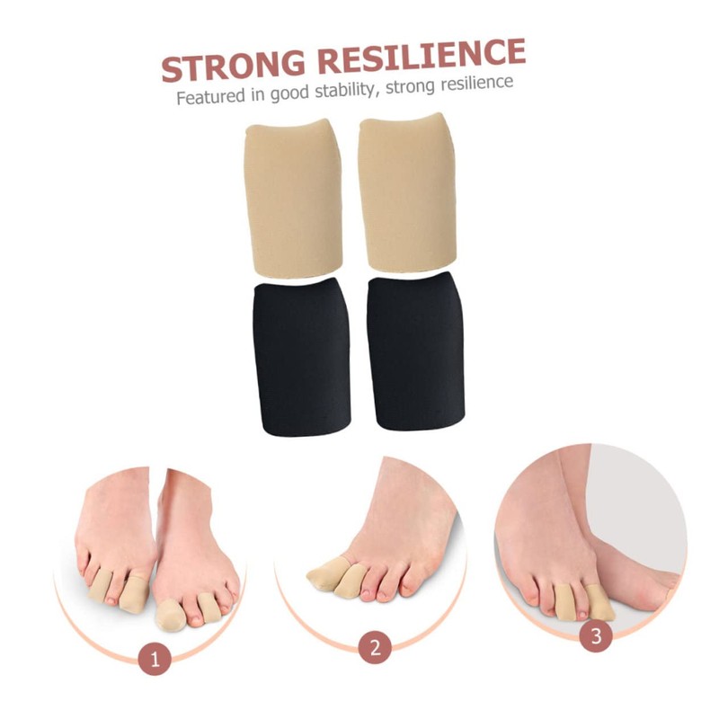 LALAFINA Toe Sleeves Gel Lining Toe Protective Covers for Sports