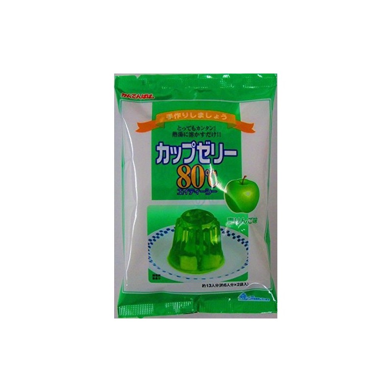Kanten Papa Cup Jelly, Green Apple Flavor, 3.5 oz (100