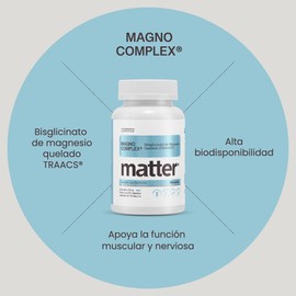 YOU MATTER SMART NUTRIENTS - Magno Complex - Magnesio Quelado - Descanso profundo y Función Muscular - 160 Cápsulas Vegetales