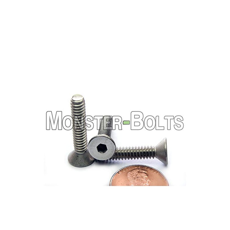 MonsterBolts - #10-24 x 1" Flat Head Socket Cap Screws,