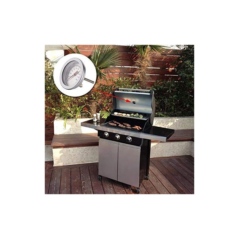 Megashopitalia Barbecue Thermometer Smoker Oven Grill 50-550 Degrees