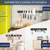 Dmore magnetic knife holder for wall—with 4 hooks, No Drilling