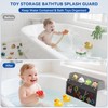 CLESOO CLESOO Bathtub Splash Guard 2 Pack Play Shelf Toy
