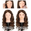 MYSWEETY Mannequin Head with Human Hair, 80% Real Hair 26''