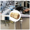 Pack of 2 Brass Compression Fitting for Copper Pipe with