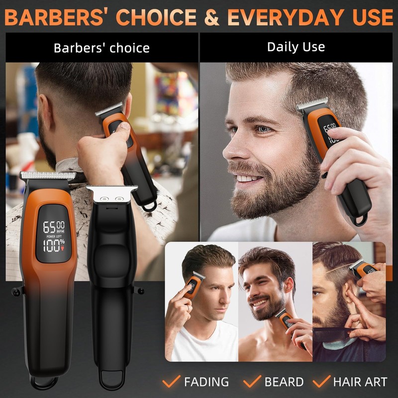 SIDHGN Professional Hair & Beard Trimmer, Electric Hair Clippers for