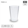 silverkitchen 20x Trinkbecher 400ml - flexible Mehrwegbecher wiederverwendbare Plastikbecher transparent
