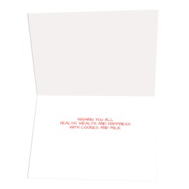 Stonehouse Collection Farmer Santa - Boxed Christmas Card - 18 Dairy Cow and Santa Cards & 19 Envelopes - USA Made (Standard)