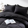 COZYART Full Comforter Set 7 Pcs, Black Bed in a