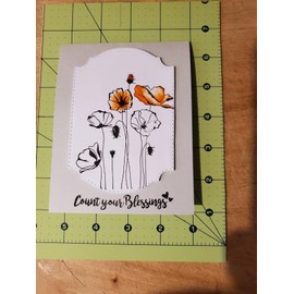 4pcs/Lot Dandelion Lavender Poppies Daisy Flowers Leaves Clear Stamp for Decorative Carding Making Scrapbooking Tools