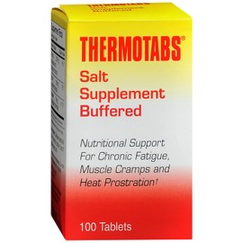 THERMOTABS Salt Supplement Buffered Tablets 100 Tablets (Pack of 4)