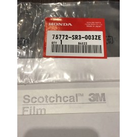 HONDA GENUINE JDM "DOHC" HONDA STICKER 96-00 CIVIC EK NEW OEM EMBLEM 75772-SR3-003ZE