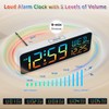 Peakeep Large Display Digital Alarm Clock for Bedrooms, Date Day