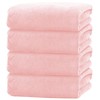 Cosy Family Microfiber 4 Pack Bath Towel Set, Lightweight and
