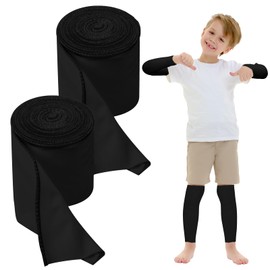 Threlaco 2 Rolls Wet Wraps Bandage for Eczema Wet Wrap Therapy for Eczema Treatment for Adults Kids (3.54" X 1.97 yd,Black)