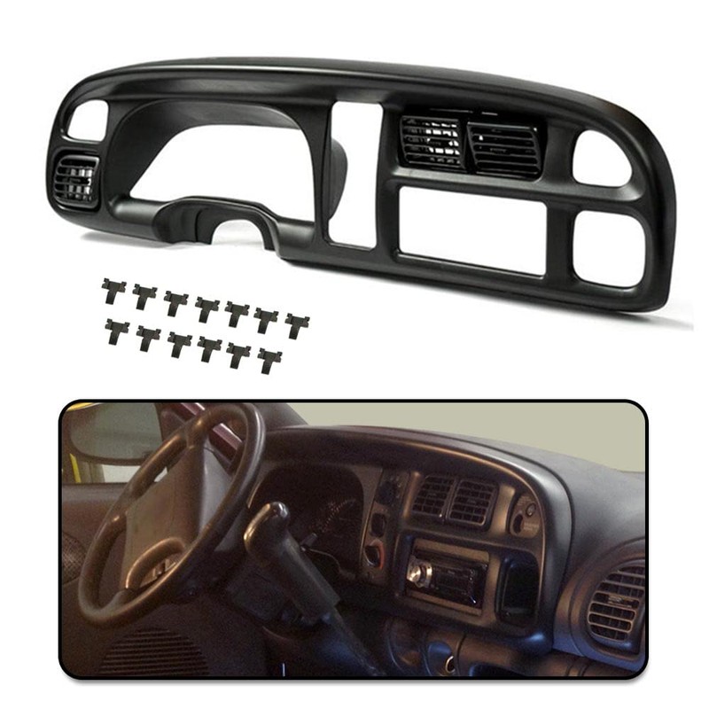 PIT66 Dash Board Bezel Cover w/Vents Compatible with 1998-2002 Dodge