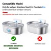 uahpet Replacment Pump for Stainless Steel Pet Water Fountain Pro