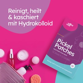 willbewell Pimple Patches, 72 Pieces in 2 Sizes, Cleans, Heals & Conceals with Hydrocolloid