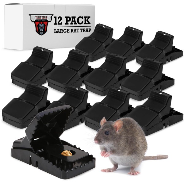 TwinTech TwinTech Large Mouse Trap for Mouse Rat Chipmunk (12