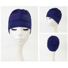 Women Pleated Swimming Cap Ladies Swimming Hat Long Hair Swim
