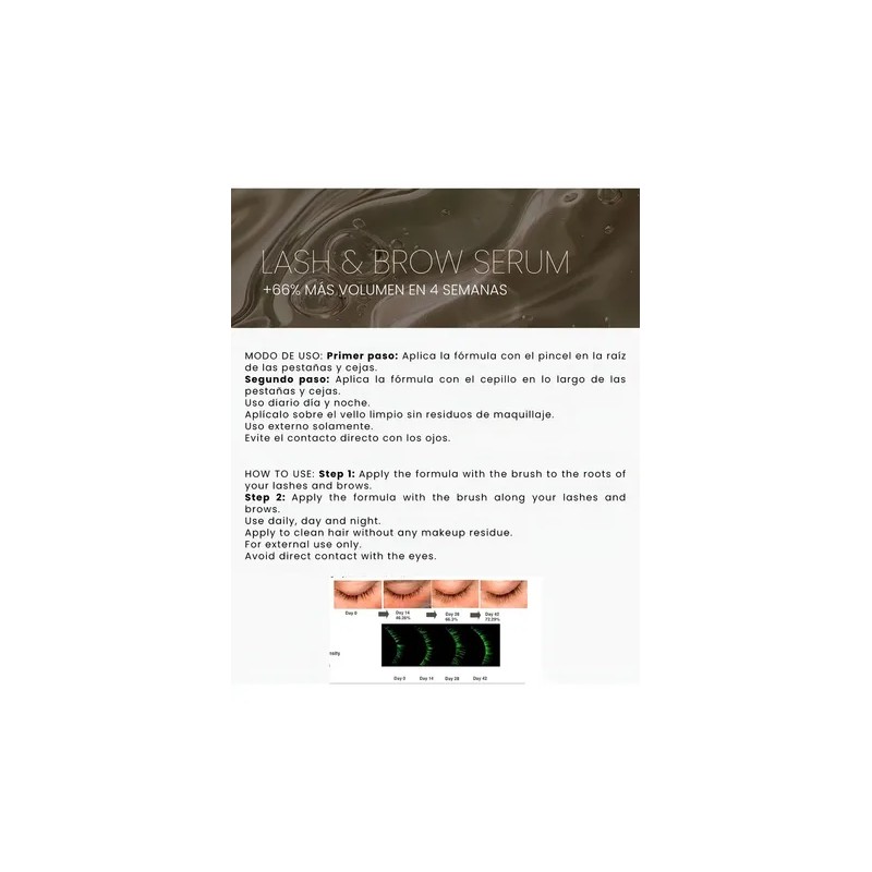 Sialbé Sérum para Pestañas y Cejas Lash Brow Growth Serum,