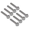 20Pcs M10x60 Screw Bolts, DIN6921 A2‑70 Stainless Steel Screw Bolts,