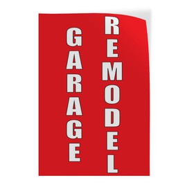 Door Decals Vertical Vinyl Stickers Multiple Sizes Garage Remodel Red Home Remodeling Industrial Vinyl Luggage & Bumper Stickers for Cars Business 10x14Inches