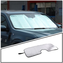Windshield Sun Shade for Ford Maverick Accessories 2022 2023 2024 Car Thicken 5-Layer UV Reflector Auto Front Window Sunshade Visor Shield Cover and Keep Your Vehicle Cool (Silver-Classic)