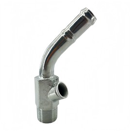 Sensor Elbow Connector Tube Fit for Ford F-150 F-250 E-150 Series Replace E5TZ-18599-C, Coolant Temp Sensor Elbow Connector Tube