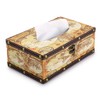 Sumnacon Retro Tissue Box Holder , Tissue Organizer Rectangular Wooden