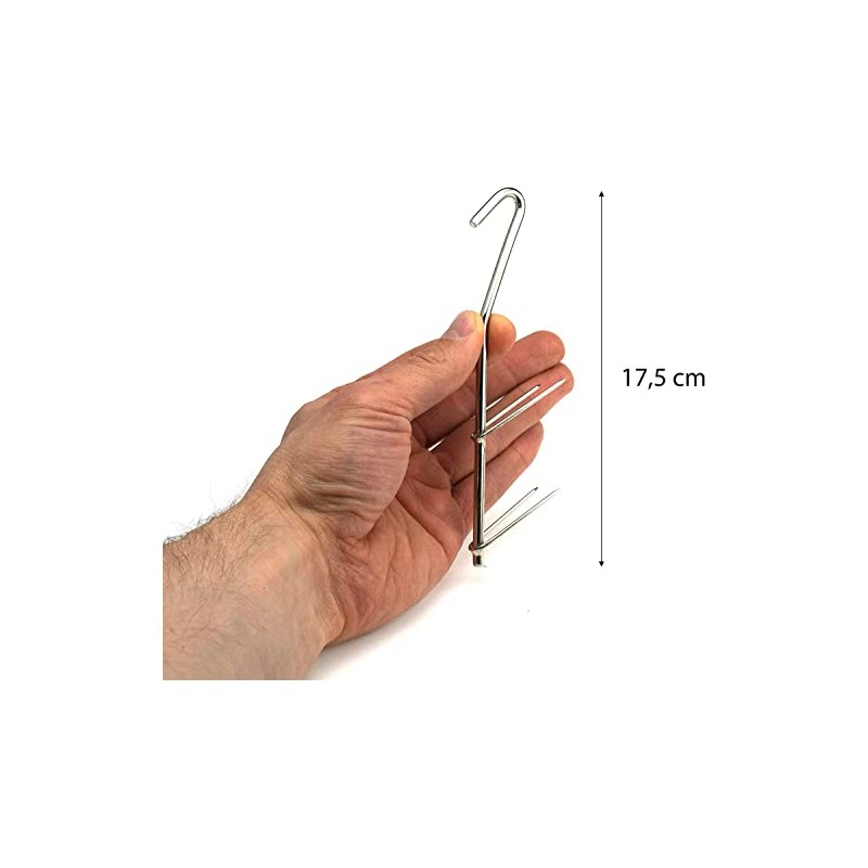 Zite Fishing Smoking Hooks Set - 12 Pieces V-Shaped Hooks