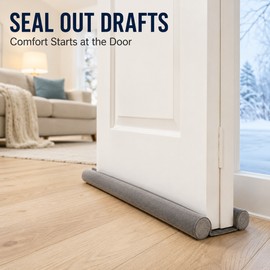 3 Pack EVA Foam Door Draft Stopper Bottom Seal Strip for Doors