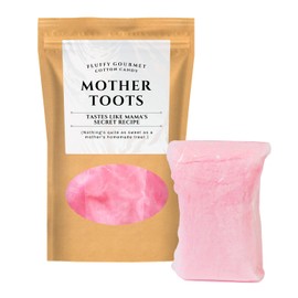 Mother Toots Gourmet Cotton Candy Kepperton Funny Gifts for Moms - Premium Pink Candy Floss - Strawberry Flavor, Gluten-Free, Made in the USA, 1 Oz