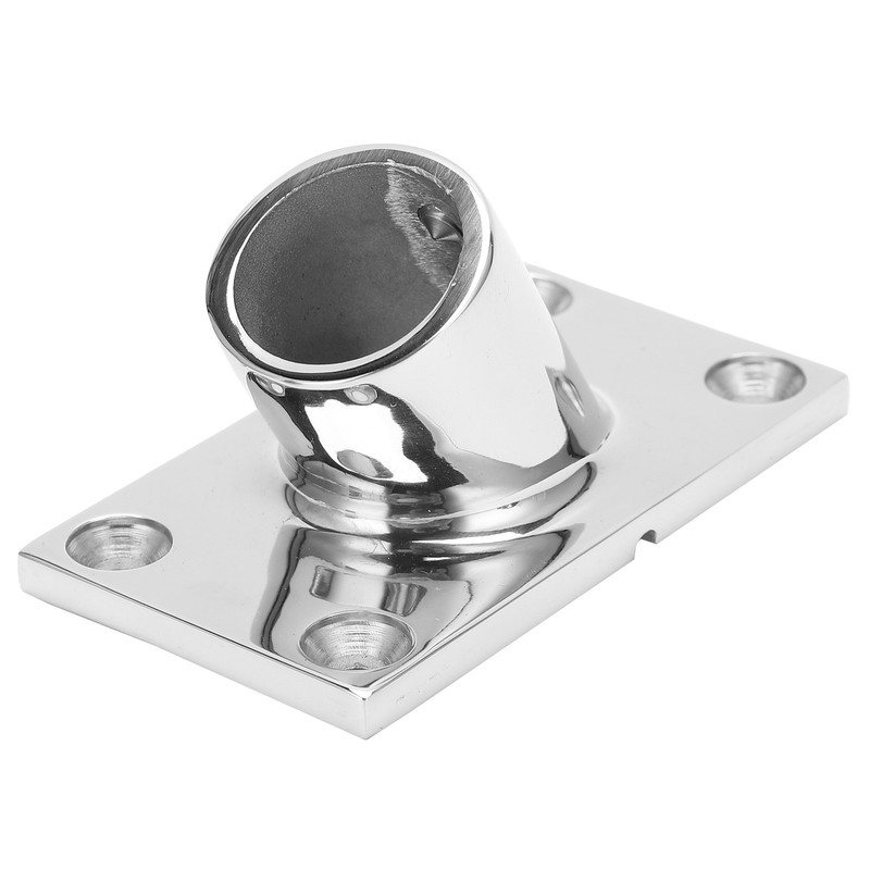 Boat Handrail Base Fitting Stainless Steel 60 Degree Rectangular Boat