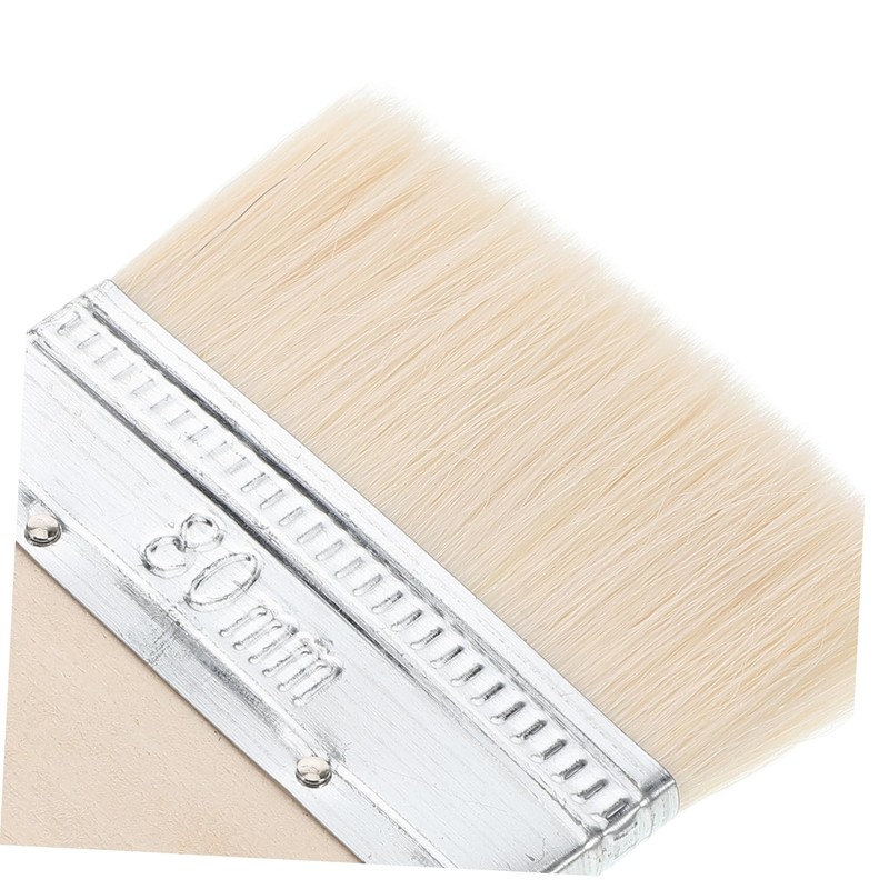 VOSAREA Beach Cleaning Brush Sand Remover Beach Scrubber Beige Wooden