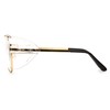 Pyramex Pathfinder Aviator Safety Glasses with Gold Frame and Clear