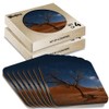 8 x Square Coasters - Milky Way over Dune 45