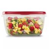 Rubbermaid Easy Find Lids Food Storage Container, 14 Cup, Red